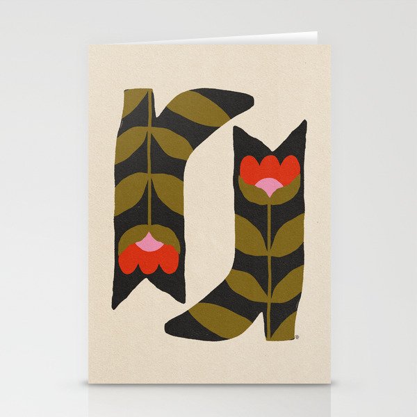 Bloom Boots Stationery Card Gallery Image 1