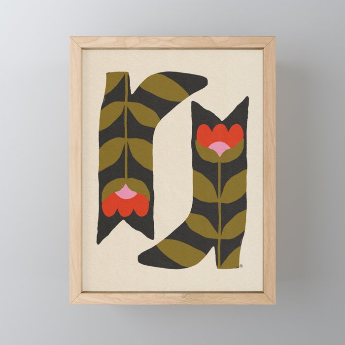 Bloom Boots Mini Art Print Gallery Image 1