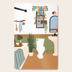 bohemian bathroom Cutting Board Gallery Image 1