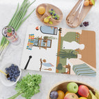 bohemian bathroom Cutting Board Gallery Image 2