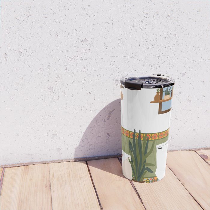 bohemian bathroom Travel Mug Gallery Image 4