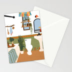 bohemian bathroom Stationery Card Gallery Image 2