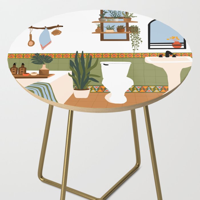 bohemian bathroom Side Table Gallery Image 2