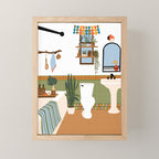 bohemian bathroom Mini Art Print Gallery Image 1