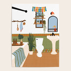 bohemian bathroom Poster Gallery Image 4