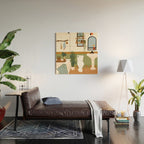 bohemian bathroom Wood Wall Art Gallery Image 2