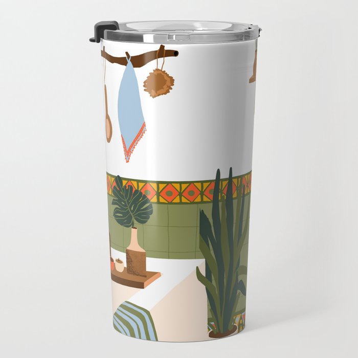bohemian bathroom Travel Mug Gallery Image 3