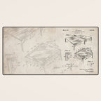 Table Tennis Patent - Tennis Art - Antique Desk Mat Gallery Image 3