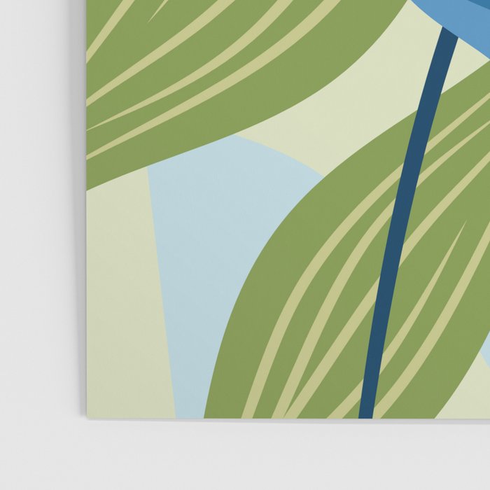 Blue Flowers and Green Leaves Poster Gallery Image 3