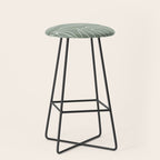 Minimalist, Leaves, Green, Boho Wall Art Stool Gallery Image 1
