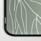 Minimalist, Leaves, Green, Boho Wall Art Laptop Sleeve Gallery Image 3