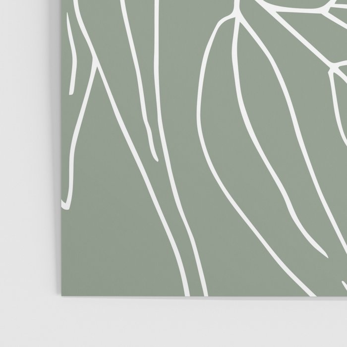 Minimalist, Leaves, Green, Boho Wall Art Poster Gallery Image 3