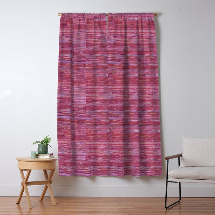 Old Market Textile in Pink Window Curtain Gallery Image 5