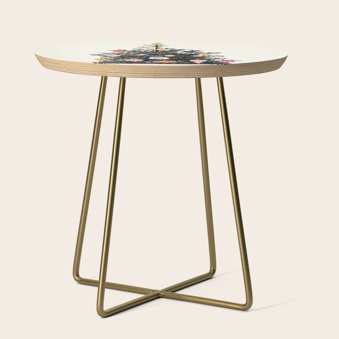 Retro Decorated Christmas Tree Side Table Gallery Image 1