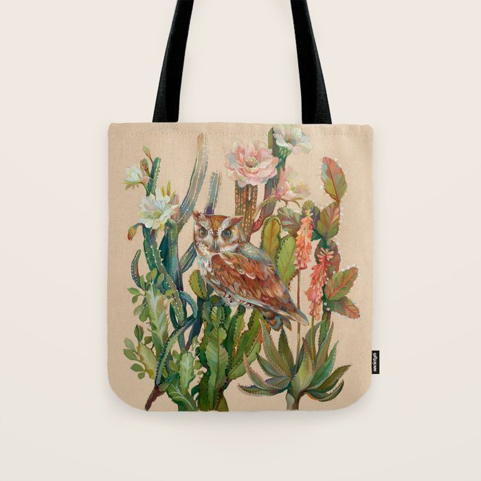Desert Owl Tote Bag Gallery Image 1