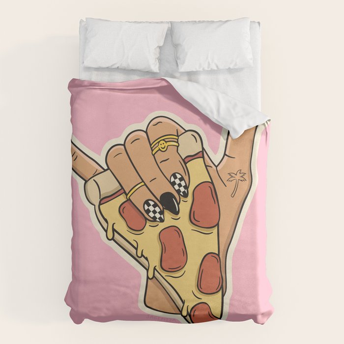 PIZZA SHAKA (LIGHT) Duvet Cover Gallery Image 1