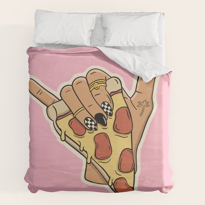 PIZZA SHAKA (LIGHT) Duvet Cover Gallery Image 2