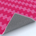 Ogee A-Go-Go Vivid Hot Pink Retro Pop Pattern Rug Gallery Image 4