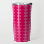Ogee A-Go-Go Vivid Hot Pink Retro Pop Pattern Travel Mug Gallery Image 2
