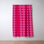 Ogee A-Go-Go Vivid Hot Pink Retro Pop Pattern Window Curtain Gallery Image 3