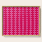 Ogee A-Go-Go Vivid Hot Pink Retro Pop Pattern Serving Tray Gallery Image 1