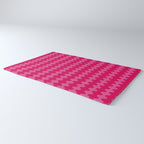 Ogee A-Go-Go Vivid Hot Pink Retro Pop Pattern Rug Gallery Image 3