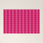 Ogee A-Go-Go Vivid Hot Pink Retro Pop Pattern Welcome Mat Gallery Image 1