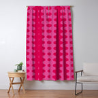 Ogee A-Go-Go Vivid Hot Pink Retro Pop Pattern Window Curtain Gallery Image 5
