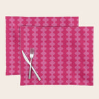 Ogee A-Go-Go Vivid Hot Pink Retro Pop Pattern Placemat Gallery Image 1