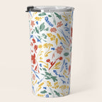 Wild colorful flowery meadow Travel Mug Gallery Image 3