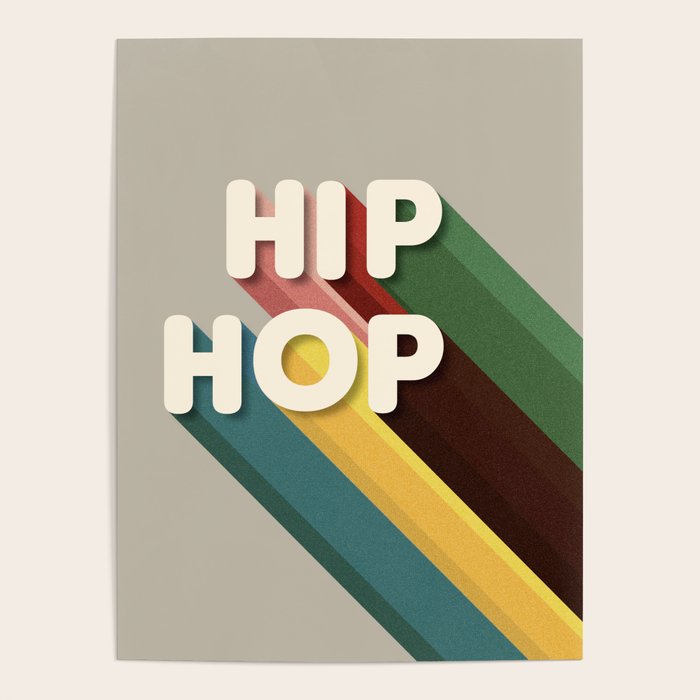 HIP HOP - retro typography Poster Gallery Image 4