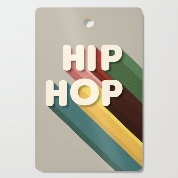 HIP HOP - retro typography Cutting Board Gallery Image 1