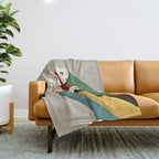 HIP HOP - retro typography Throw Blanket Gallery Image 1