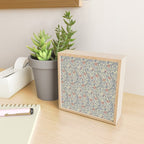William Morris Sweet Briar Indigo Red Mini Art Print Gallery Image 2