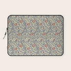 William Morris Sweet Briar Indigo Red Laptop Sleeve Gallery Image 1