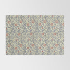 William Morris Sweet Briar Indigo Red Rug Gallery Image 2