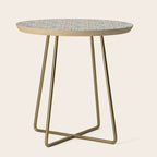 William Morris Sweet Briar Indigo Red Side Table Gallery Image 1