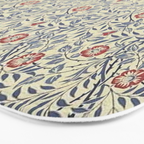 William Morris Sweet Briar Indigo Red Bath Mat Gallery Image 3