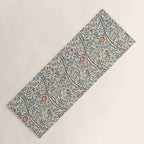 William Morris Sweet Briar Indigo Red Yoga Mat Gallery Image 1