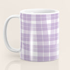 Wavy Plaid Lilac White Coffee Mug Gallery Image 3
