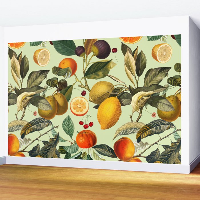 Vintage Fruit Pattern XIII Wall Mural Gallery Image 2