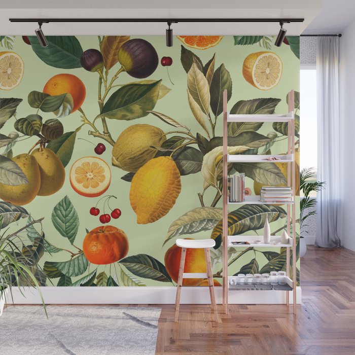 Vintage Fruit Pattern XIII Wall Mural Gallery Image 1