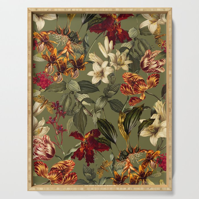 Flower Garden Serenade II Serving Tray Gallery Image 1