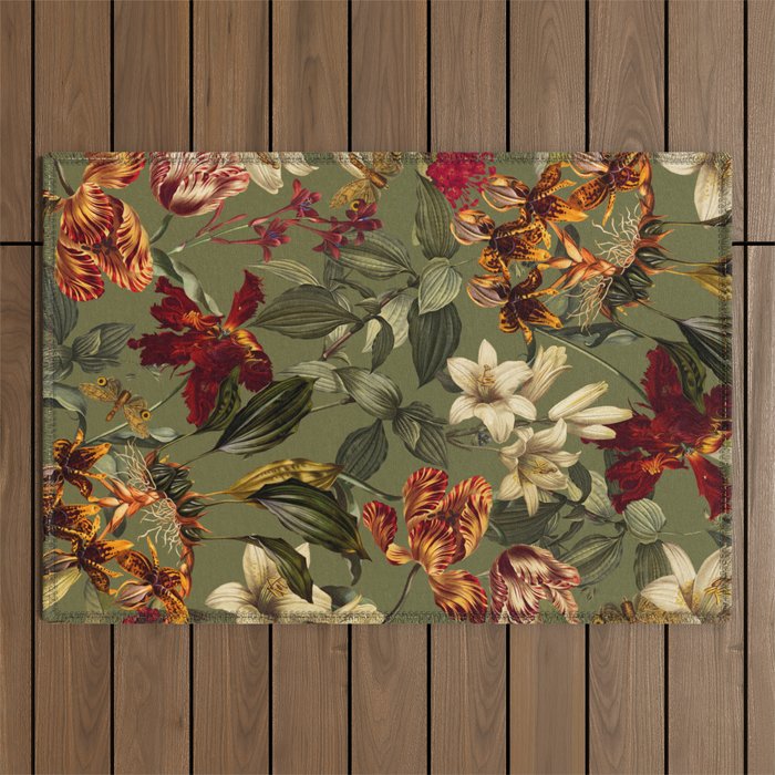 Flower Garden Serenade II Outdoor Rug Gallery Image 1