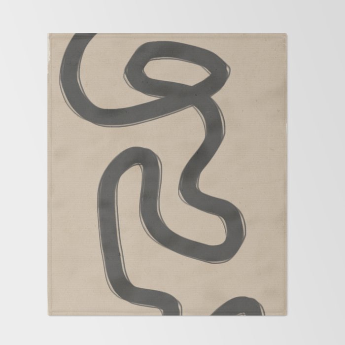 Abstract line art 43 Throw Blanket Gallery Image 2