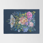 Moth Flower Bouquet Rug Gallery Image 2