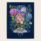 Moth Flower Bouquet Poster Gallery Image 4