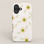 Pink daisy flower pattern iPhone Case Gallery Image 1