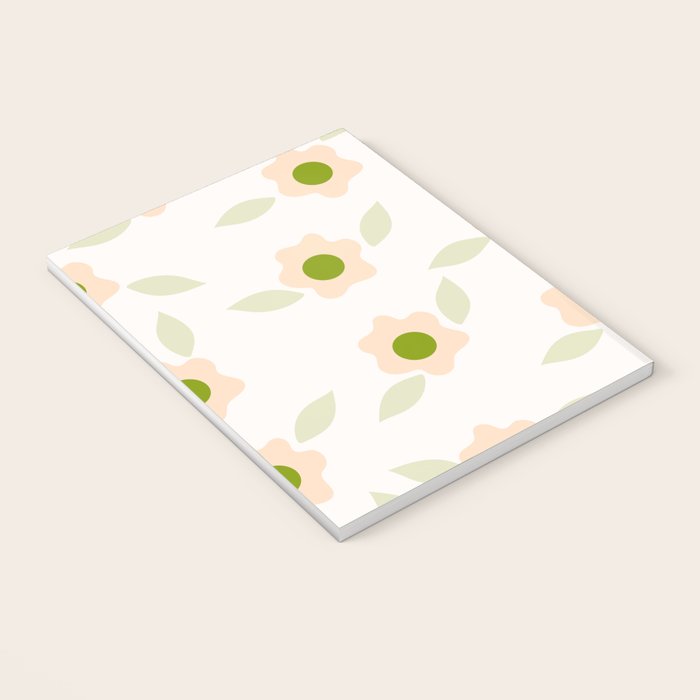 Pink daisy flower pattern Notebook Gallery Image 3