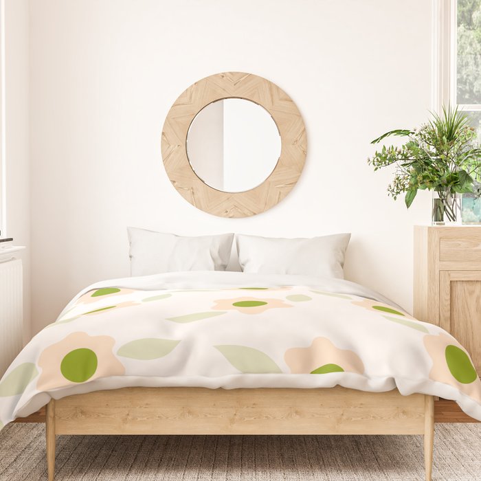 Pink daisy flower pattern Duvet Cover Gallery Image 3